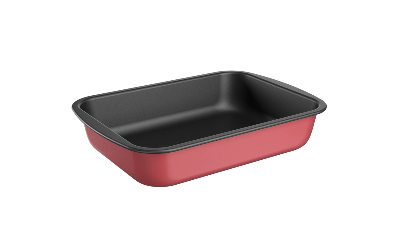 Assadeira Retangular Funda 39,5x28x6,6cm Cereja Brinox