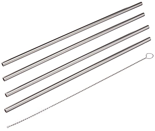 Conjunto 5 peças Canudo Inox Brinox