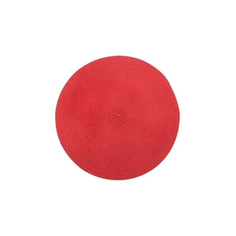 Lugar Americano Straw Placemat 38cm Vermelho Haus Concept