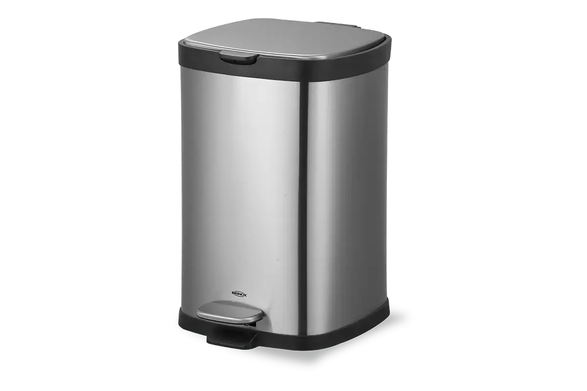 Lixeira C/pedal E Balde Frame 12l Inox