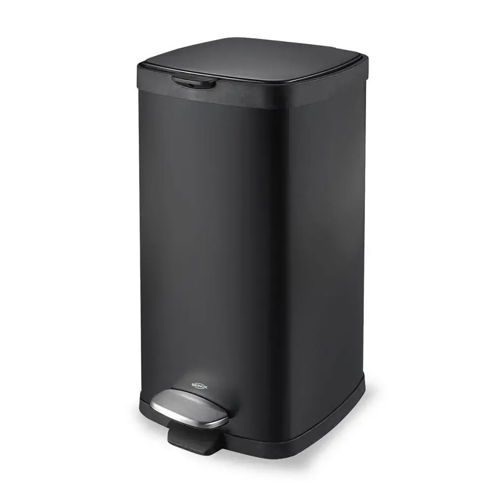 Lixeira com Pedal E Balde Frame 20L Preto Brinox