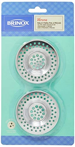 Kit 2 Ralos Grelha Grade De Pia Cozinha Inox 7cm cada Brinox