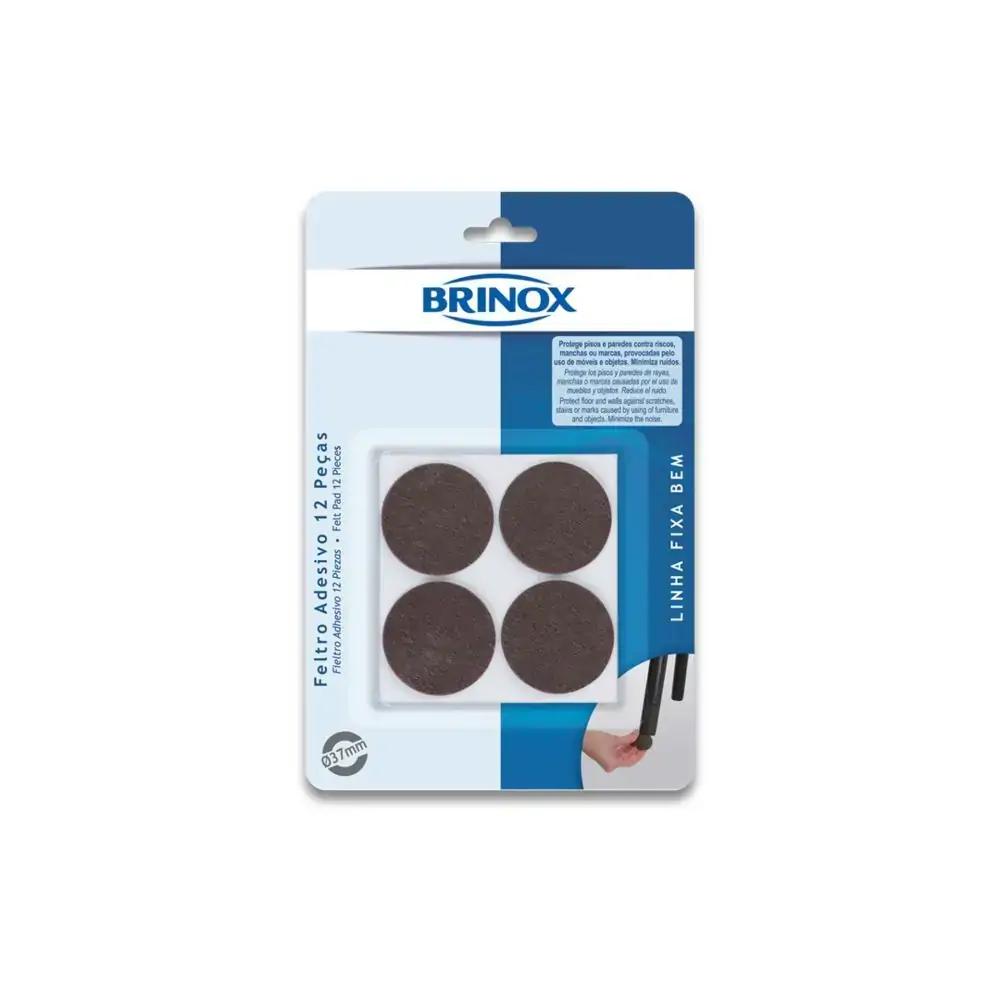 Feltro Adesivo Brinox 37mm 12pcs