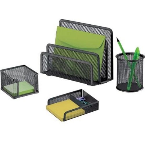 Organizador De Escritório 4 Pçs Preto 2991 100 Brinox