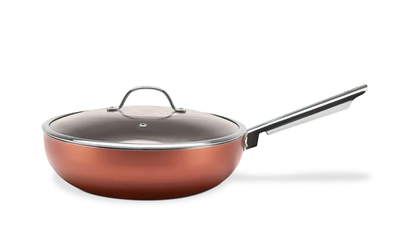 Panela Wok Brinox 28cm C/tampa Curry