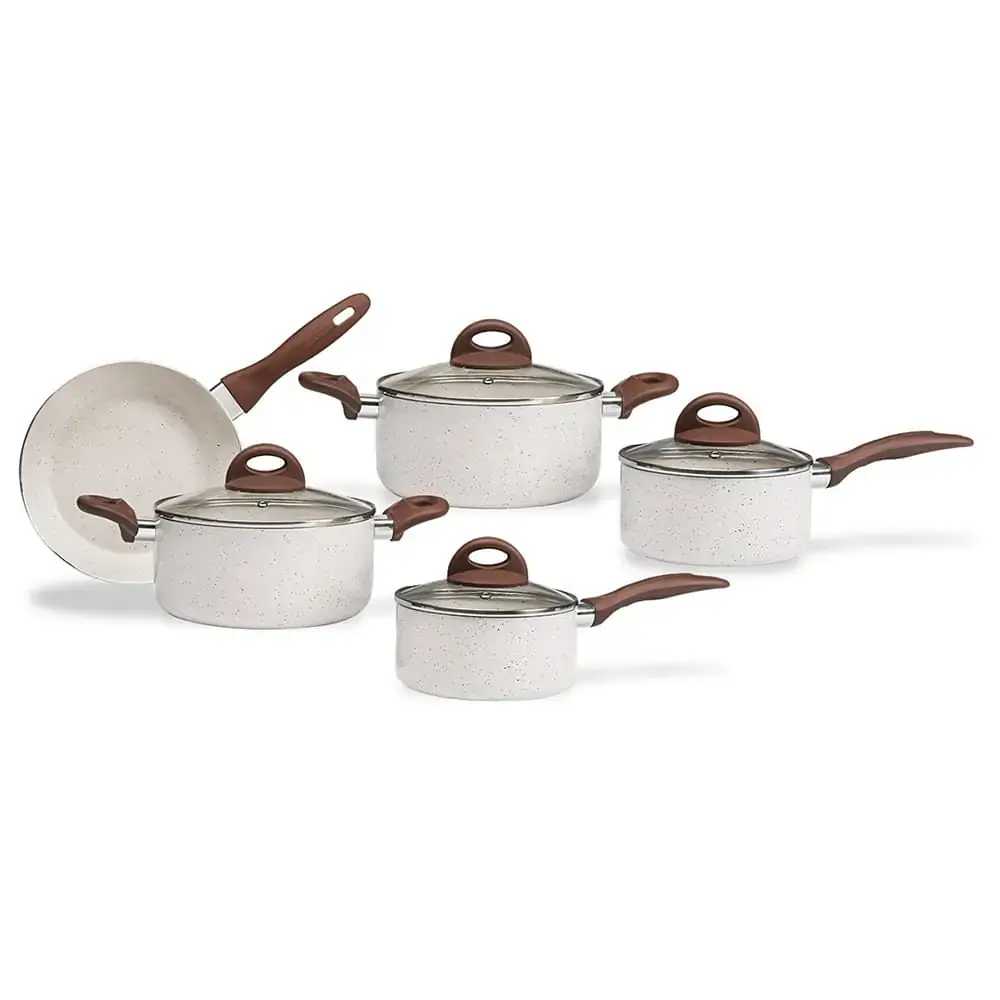 Jg De Panelas 5pcs Ceram Granada Vanilla Brinox