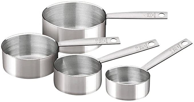 Conjunto de Medidores Inox Tipo Xícara 4 Peças Brinox 2203/301