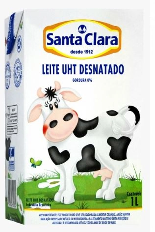 Leite L Vida Santa Clara Desnatado 1l