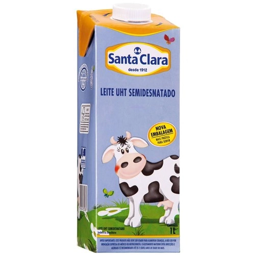Leite L Vida 1l Semi Desn Santa Clara