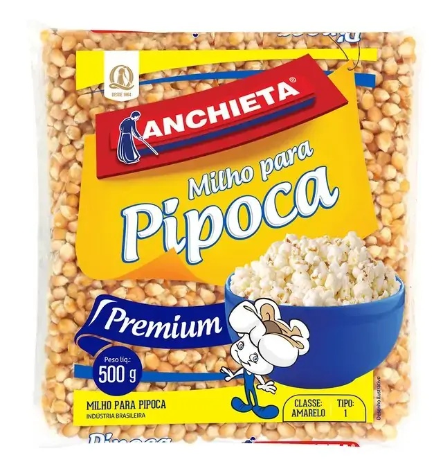 Milho Para Pipoca Anchieta 500 G Premium