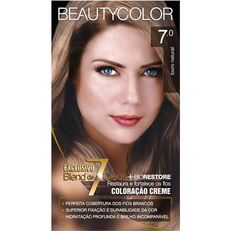 Tin. Creme Louro Natural Beauty Color 7,0