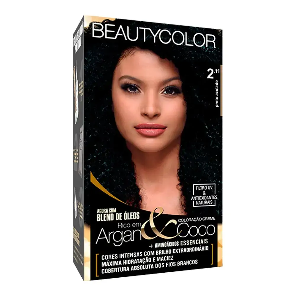 Tintura Beauty Color 2.11 Preto Azulado