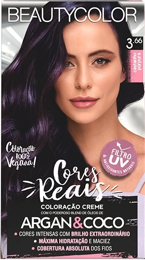 Tintura Beauty Color 3.66 Castanho Purpura