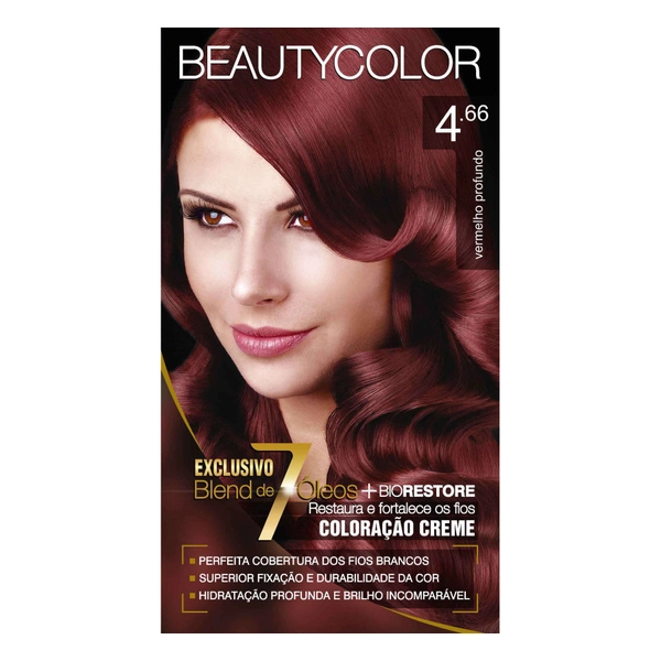 Tintura Beauty Color 4.66 Vermelho Profundo