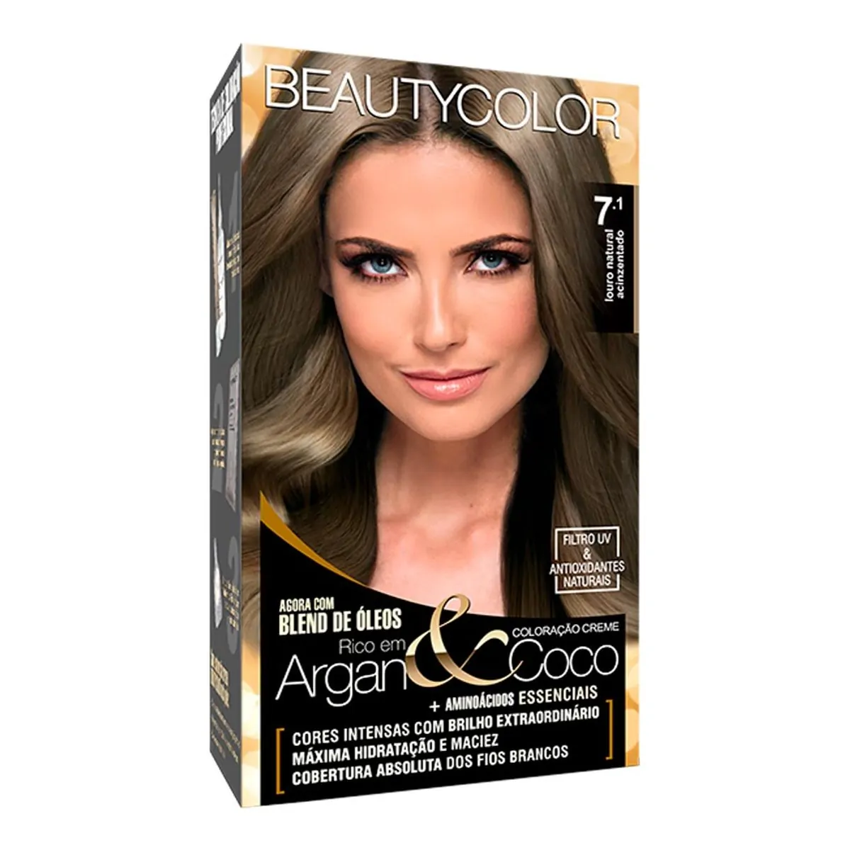 Tintura Beauty Color 7.1 Louro Acinzentado