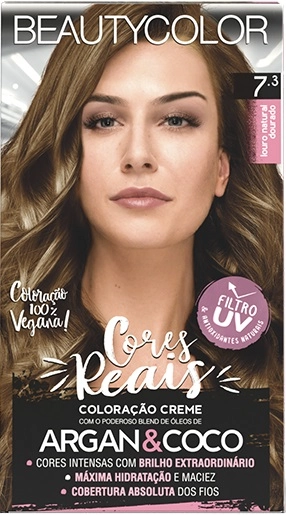 Tintura Beauty Color 7.3 Louro Natural Dourado