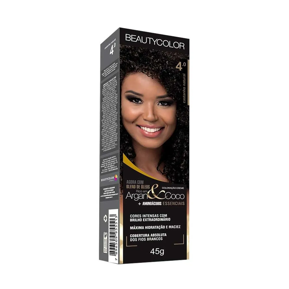 Tintura Permanente Beauty Color 50g 4.0 Castanho Natural Unit