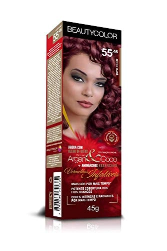 Tintura Permanente Beauty Color 50g 55.46 Vermelho Fatale Unit