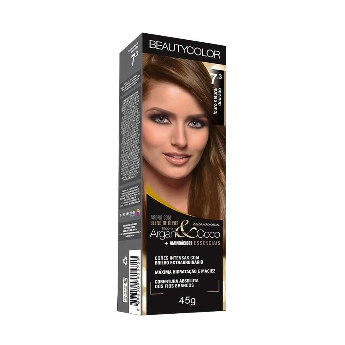 Tintura Permanente Beauty Color 50g 7.3 Louro Natural Dourado Unit
