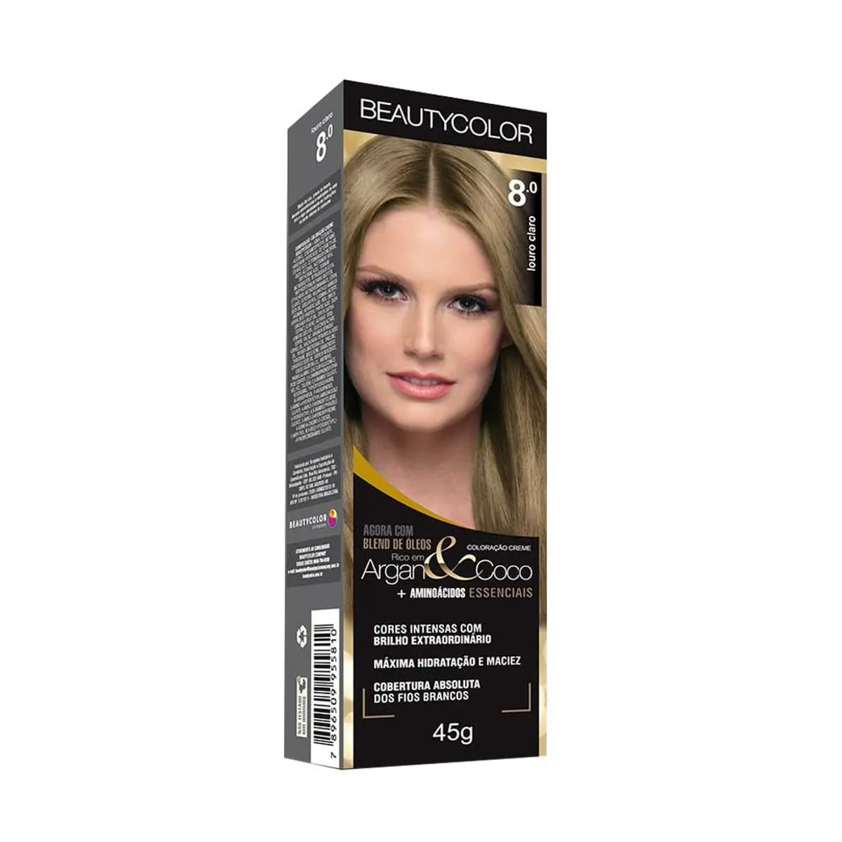 Tintura Permanente Beauty Color 50g 8.0 Louro Claro Unit