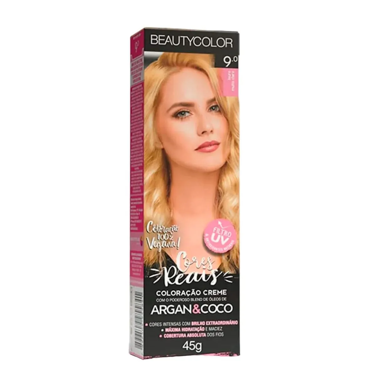 Tintura Permanente Beauty Color 50g 9.0 Louro Muito Claro Unit