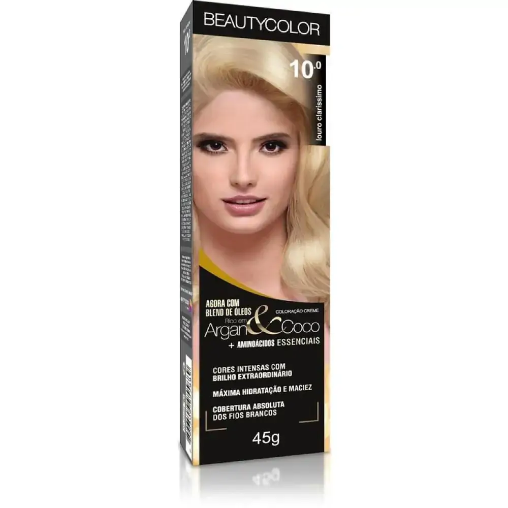 Tintura Permanente Beauty Color 50g 10.0 Louro Claríssimo Unit
