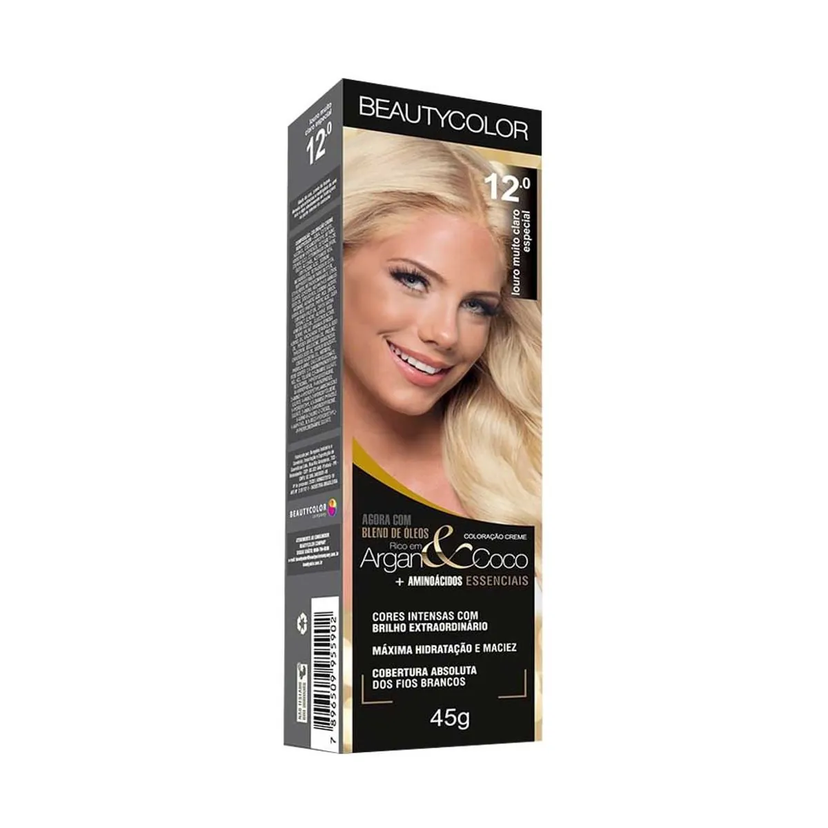 Tintura Permanente Beauty Color 50g 12.0 Louro Muito Claro Especial Unit