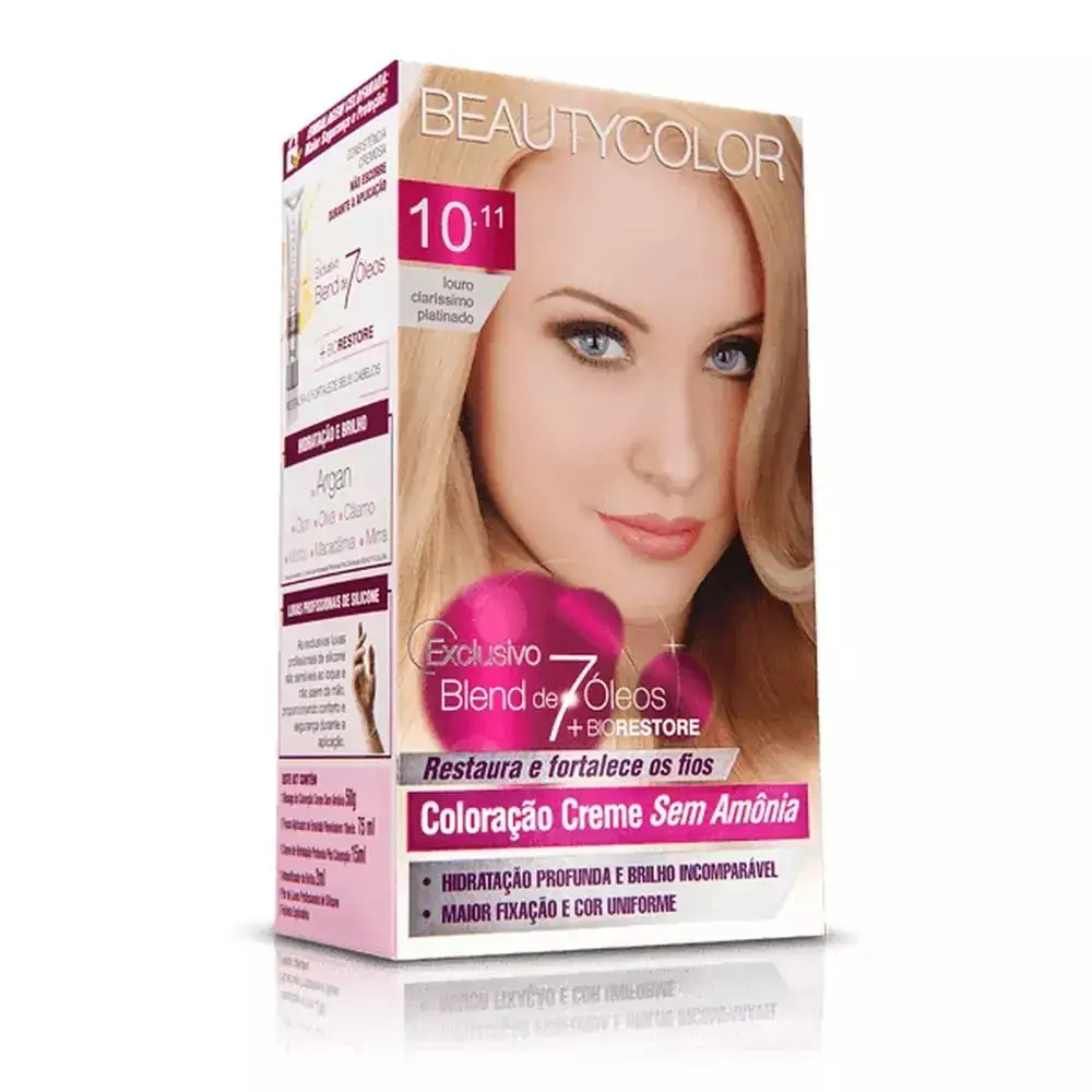 Beauty Color Creme Tonalizante N 10 11 Louro Clar Pla