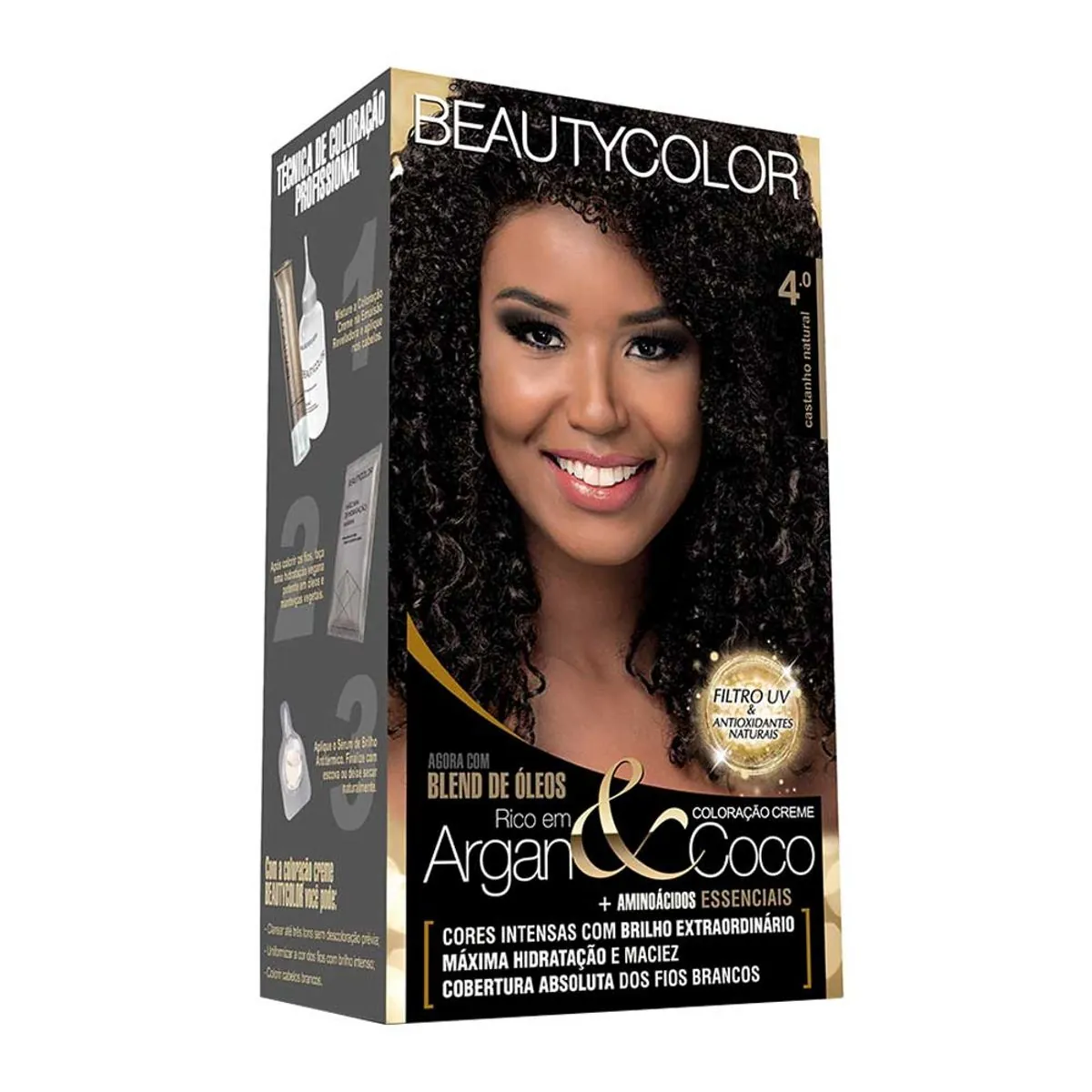 Tintura Beauty Color 4 0 Castanho Natural