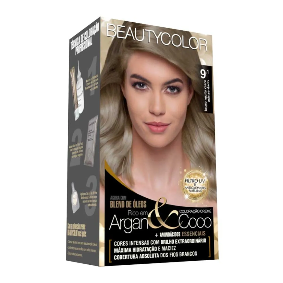 Tint Creme B Color Louro M Cl Ac 9 1