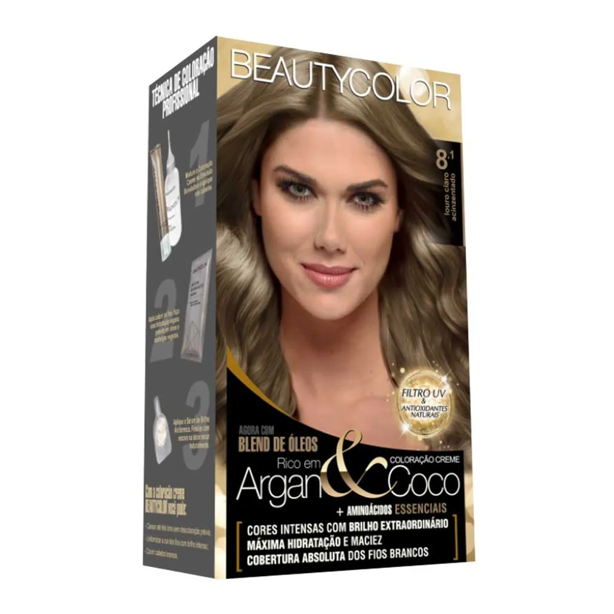 Tintura Kit 8 1 Louro Claro Acinzentado B Col