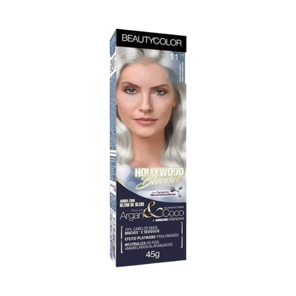 Tintura Permanente Beauty Color 50g 11.11 Lou Claris Especial Platino Unit