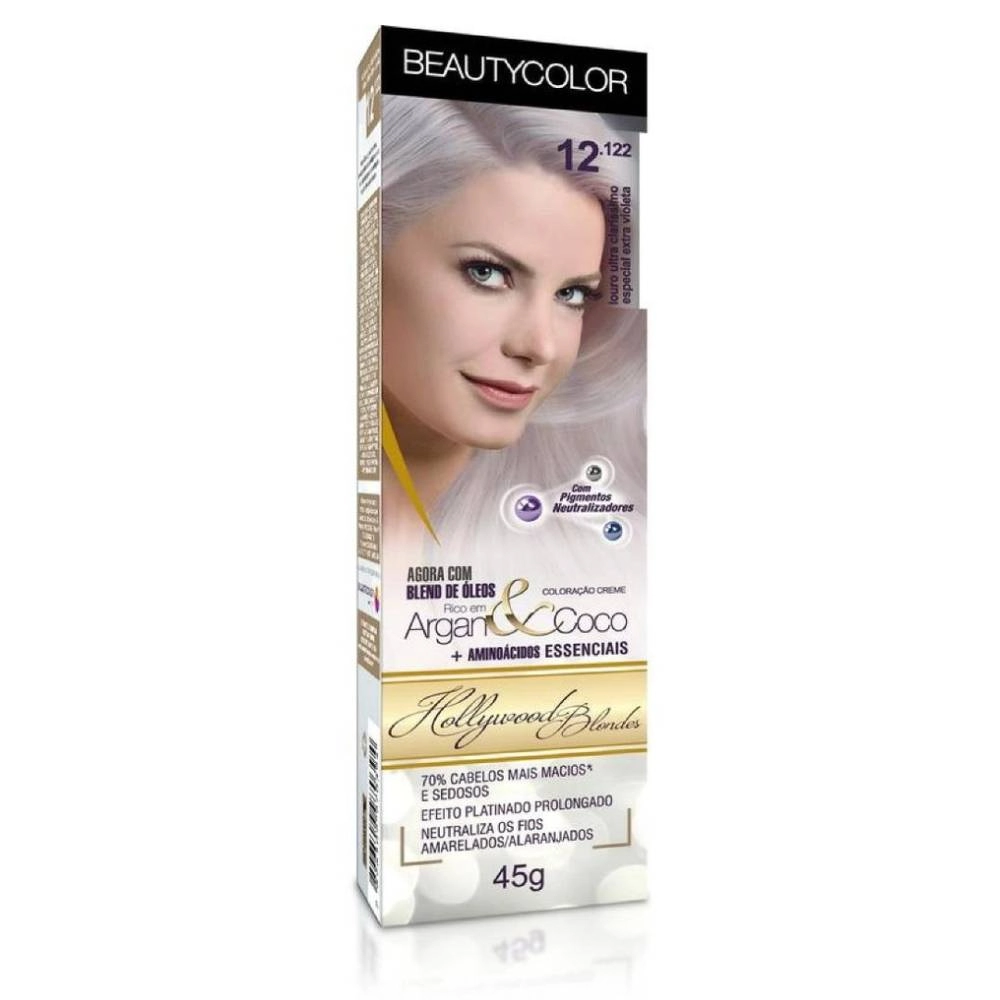 Tintura Permanente Beauty Color 50g 12.122 Lou Ult Claris Esp.extra Violeta Unit
