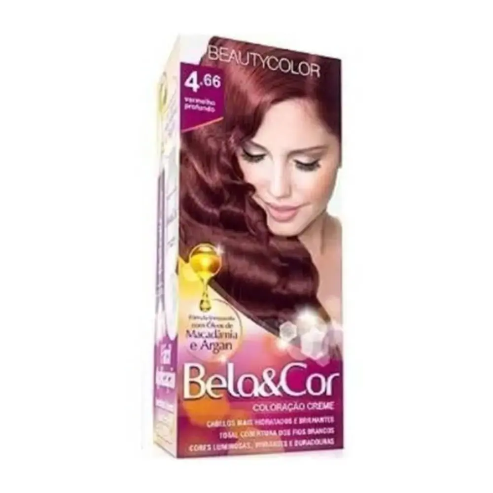 Tint Bela Cor Mini 4.66 Vermelho Profundo