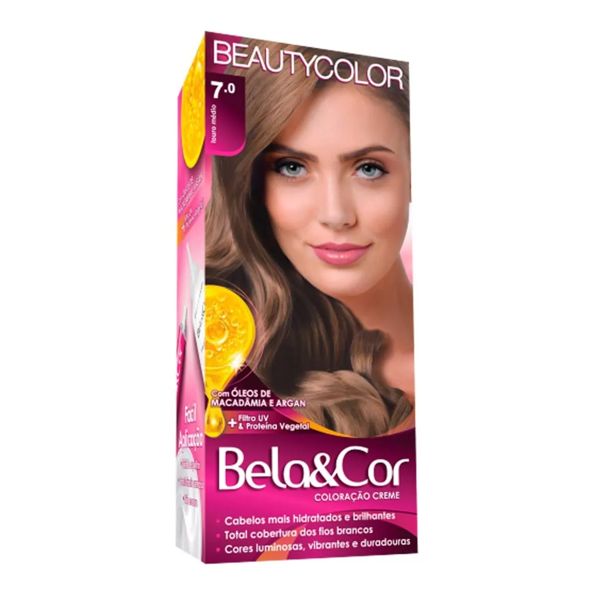 Tint Bela Cor Mini 7.0 Louro Medio