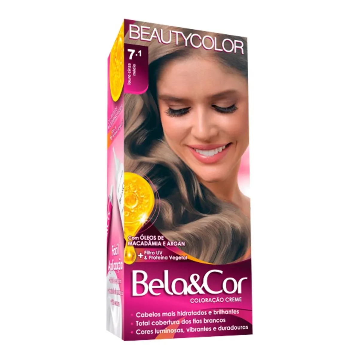 Tint Bela Cor Mini 7.1 Louro Cinza Medio