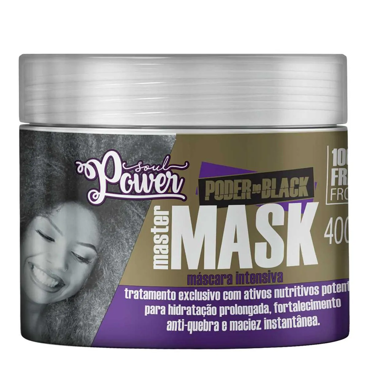 Máscara De Tratamento Soul Power Black Master 400g