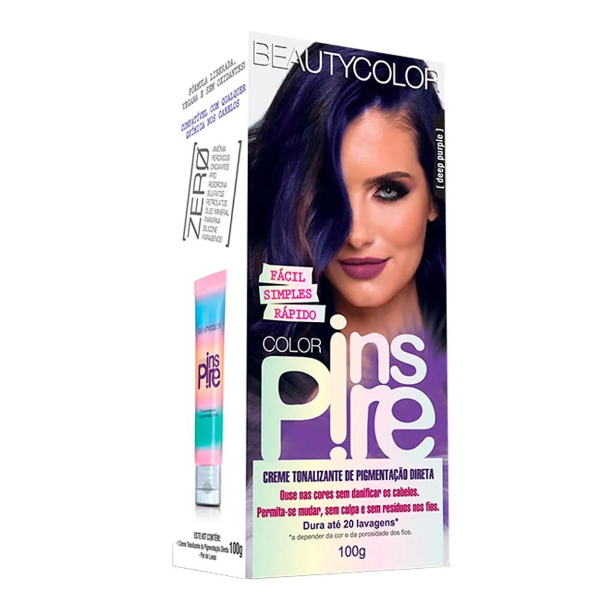 Beauty Color Creme Tonalizante Color Inspire Deep Purple 100 G X 1