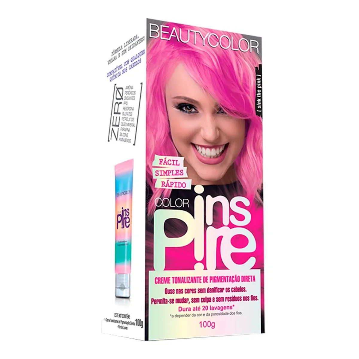 Beauty Color Creme Tonalizante Color Inspire Sink The Pink 100 G X 1