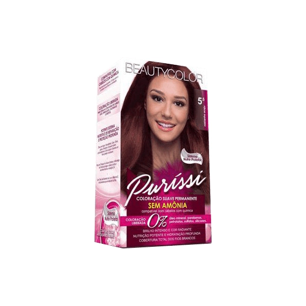 Coloracao Individual Permanente Beauty Color 5.5 Castanho Acaju 1un