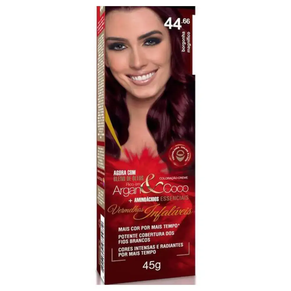 Coloracao Individual Permanente Beauty Color 44.66 Borgonha Magnifico 1un