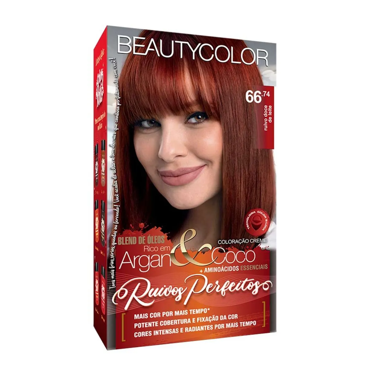 Tintura Beauty Color 66.74 Ruivo Doce De Leite (especial)
