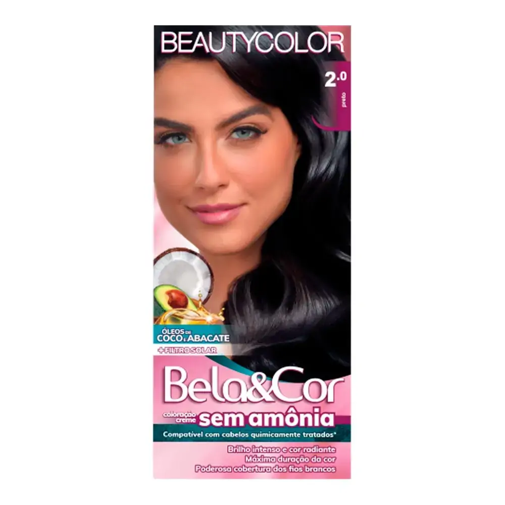 Kit Tint Bela Cor Sem Amonia 2.0 Preto