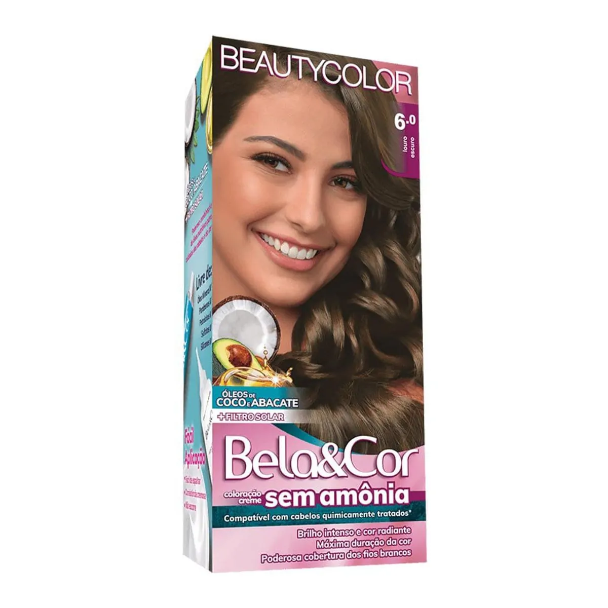 Tintura Bela&Cor Sem Amônia Louro Escuro 6.0