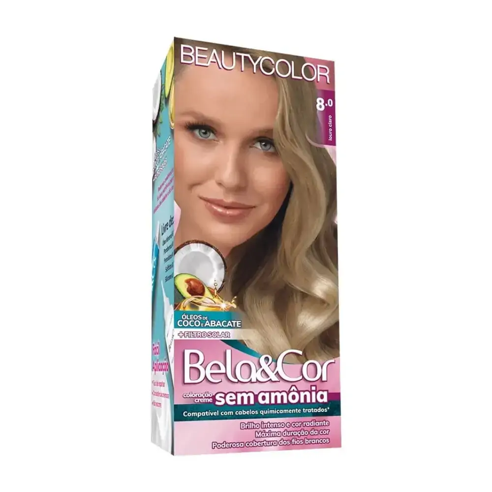 Coloração Bela&Cor Louro Claro 8.0