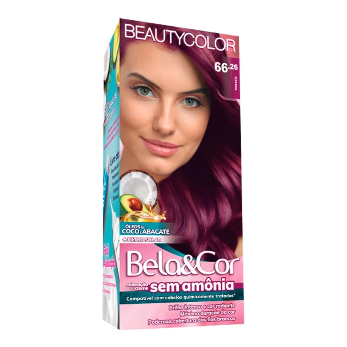 Coloração Bela&Cor Marsala 66.26