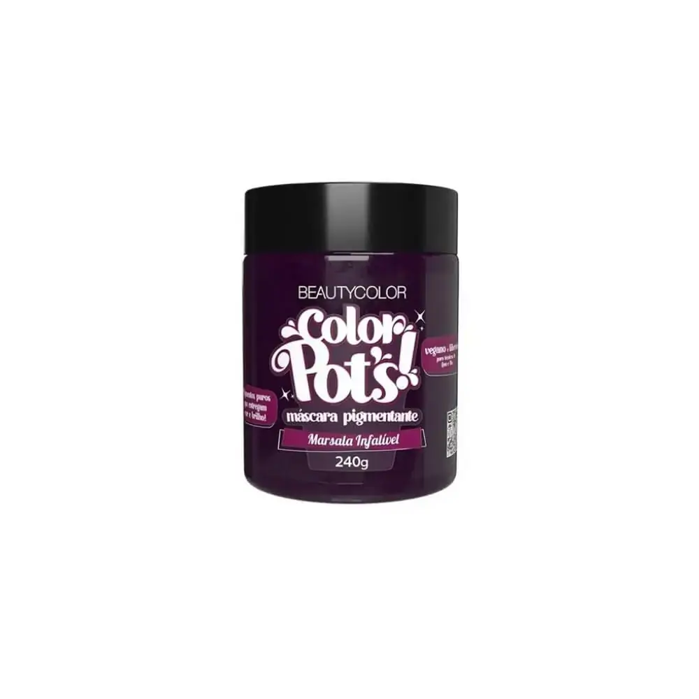 Mascara Pigmentante 240g Color Pots Marsala Infalivel