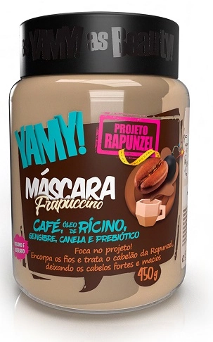 Masc Frapuccino Yamy Projeto Rapunzel 450g Cafe, Ricino