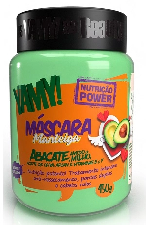 Máscara Capilar Yamy Nutrição Power Manteiga Abacate 450g