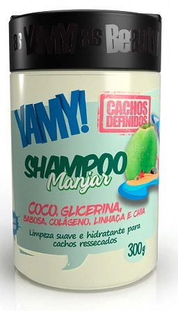 Sh Manjar Yamy Cachos Definidos 300g Coco E Glicerina
